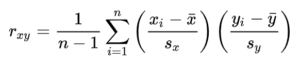 correlation coefficient